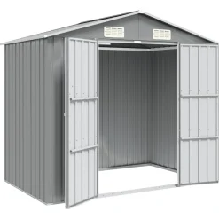 vidaXL Abri de jardin 205x129x183 cm Métal galvanisé