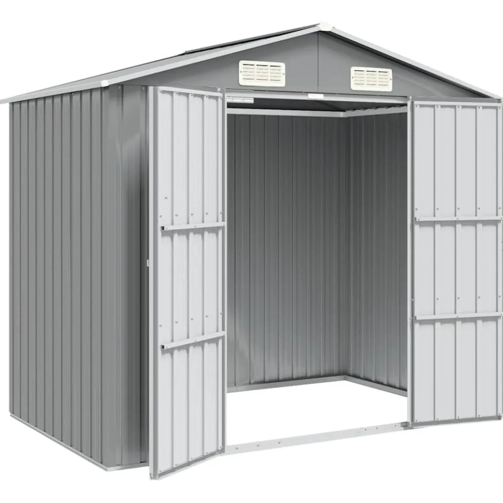vidaXL Abri de jardin 205x129x183 cm Métal galvanisé