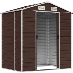 vidaXL Abri de jardin 191x130x198 cm acier galvanisé
