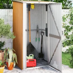 vidaXL Abri de jardin 118,5 x 97 x 209,5 cm Acier galvanisé