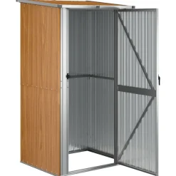 vidaXL Abri de jardin 118,5 x 97 x 209,5 cm Acier galvanisé