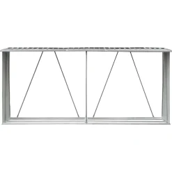 vidaXL Abri de stockage de bois Acier galvanisé 330x84x152 cm