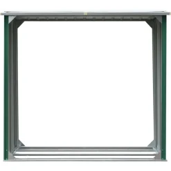 vidaXL Abri de stockage de bois Acier galvanisé 172x91x154 cm