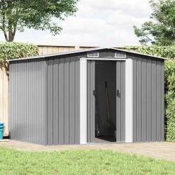 vidaXL Abri de stockage pour jardin métal 257x205x178 cm
