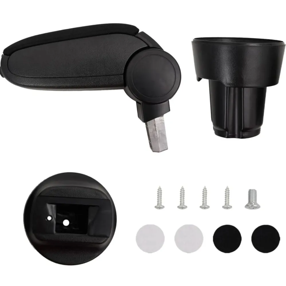 vidaXL Accoudoir de voiture noir 13x33x(33-49) cm ABS