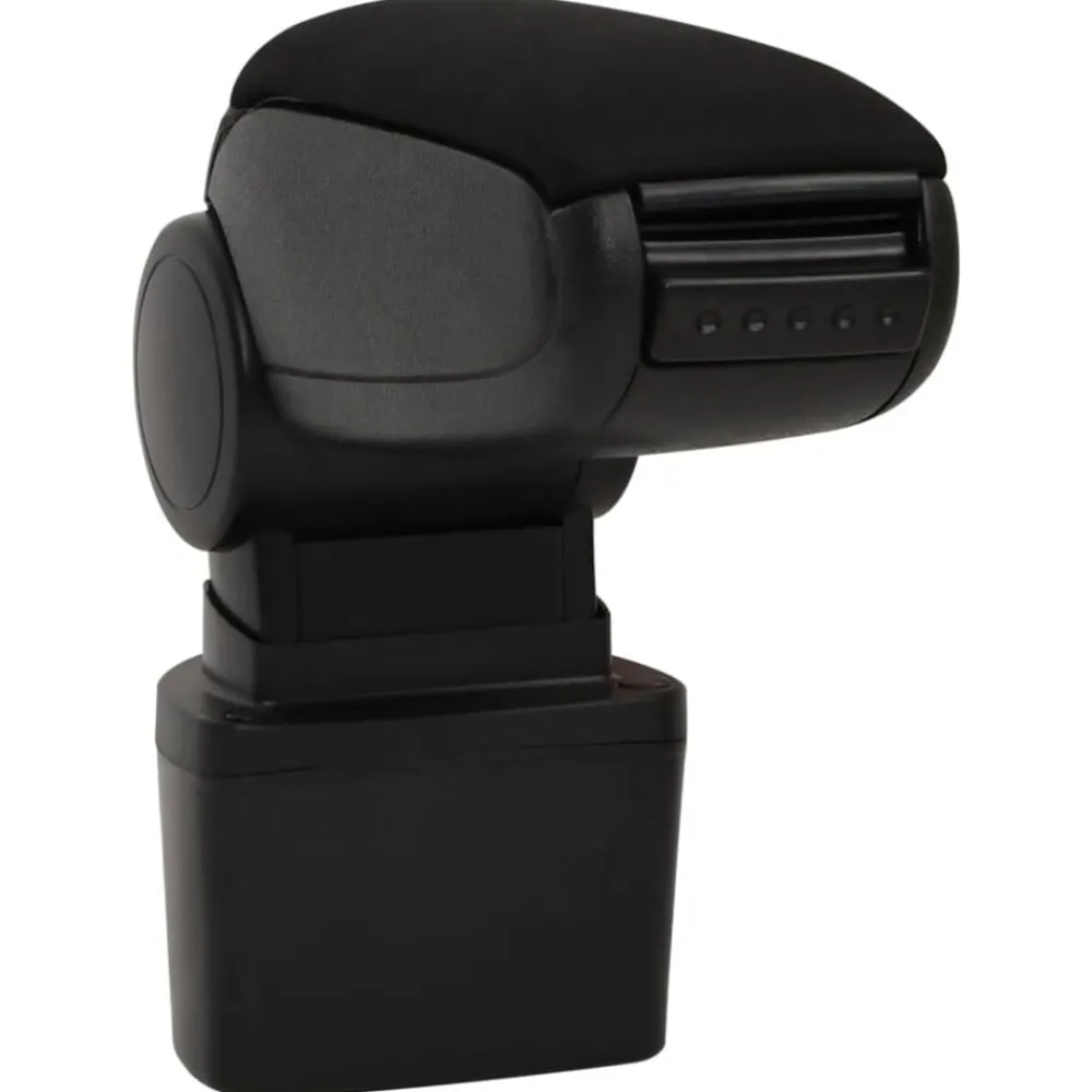 vidaXL Accoudoir de voiture noir 14,5x31,5x(30-48) cm ABS