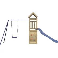 vidaXL Aire de jeux d'extérieur bois de pin imprégné