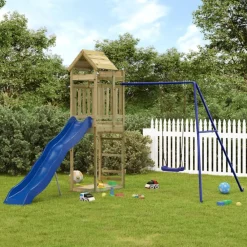 vidaXL Aire de jeux d'extérieur bois de pin imprégné