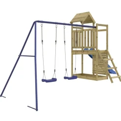 vidaXL Aire de jeux d'extérieur bois de pin imprégné