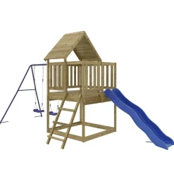 vidaXL Aire de jeux d'extérieur bois de pin imprégné
