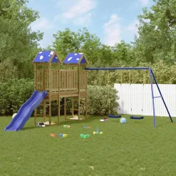 vidaXL Aire de jeux d'extérieur bois de pin imprégné