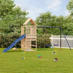 vidaXL Aire de jeux d'extérieur bois de pin massif