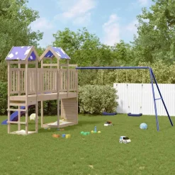 vidaXL Aire de jeux d'extérieur bois de pin massif