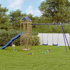 vidaXL Aire de jeux d'extérieur bois de pin imprégné