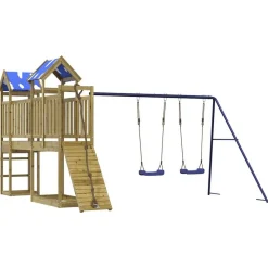 vidaXL Aire de jeux d'extérieur bois de pin imprégné