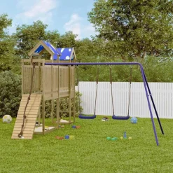 vidaXL Aire de jeux d'extérieur bois de pin imprégné