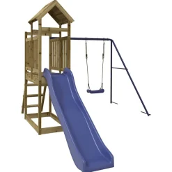 vidaXL Aire de jeux d'extérieur bois de pin imprégné