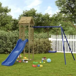 vidaXL Aire de jeux d'extérieur bois de pin imprégné