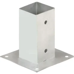 Clôtures & Barrières-vidaXL Ancres de poteau 4 pcs Métal galvanisé 71 mm