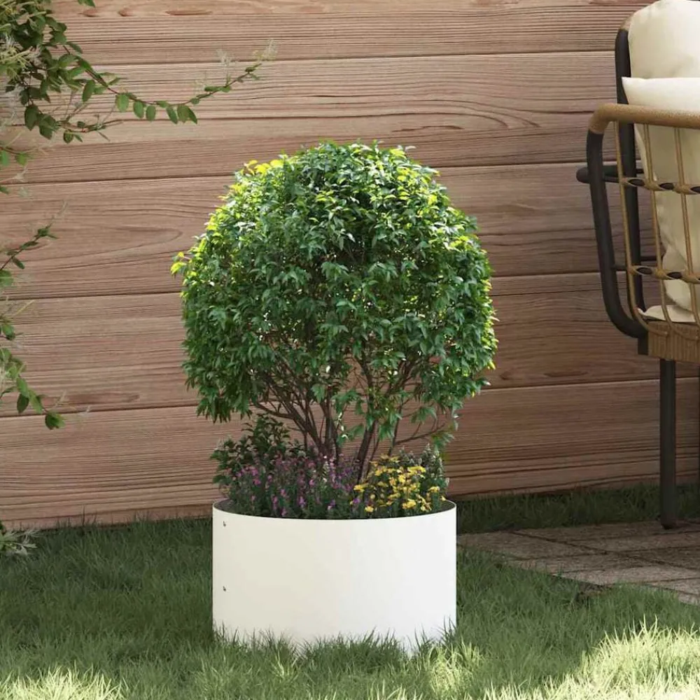 vidaXL Anneau de jardinière 30 x 30 x 20 cm Acier laminé à froid