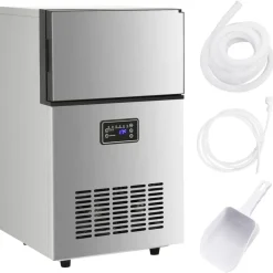 vidaXL Appareil à glaçons argenté 45 kg / 24 h