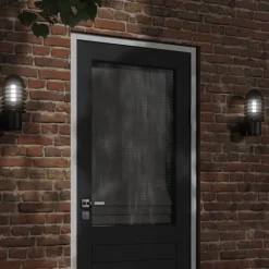 Luminaires-vidaXL Applique murale d'extérieur acier inoxydable Noir