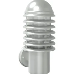 Luminaires-vidaXL Applique murale d'extérieur é acier inoxydable Argent