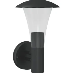 Luminaires-vidaXL Applique murale d'extérieur acier inoxydable Noir
