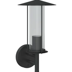 Luminaires-vidaXL Applique murale d'extérieur acier inoxydable Noir