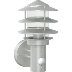 vidaXL Applique murale d'extérieur et capteur é acier inoxydable