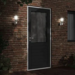 vidaXL Applique murale d'extérieur et capteur é acier inoxydable