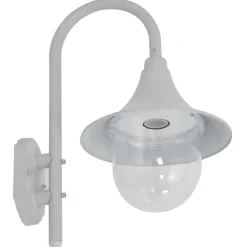 Luminaires-vidaXL Applique murale de jardin E27 120 cm Aluminium Blanc