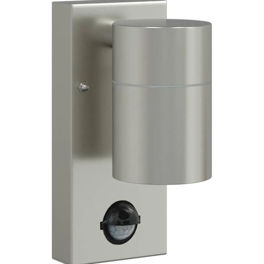 Luminaires-vidaXL Applique Murale Extérieure Argenté 6,5 x 10,5 x 16 cm Acier inoxydable