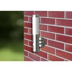 Luminaires-vidaXL Applique murale extérieure avec capteur de mouvement inox