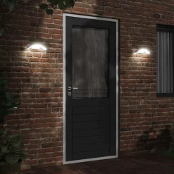 Luminaires-vidaXL Applique murale LED d'extérieur avec capteurs Blanc