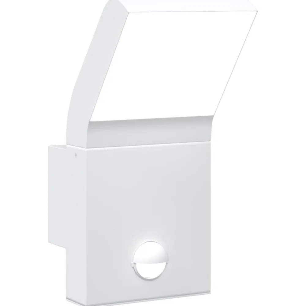 Luminaires-vidaXL Applique murale LED d'extérieur avec capteurs Blanc