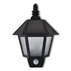 vidaXL Applique murale solaire avec capteur de mouvement