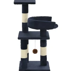 Articles Pour Animaux De Compagnie-vidaXL Arbre à chat avec griffoirs en sisal 65 cm Bleu
