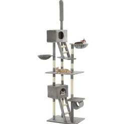 vidaXL Arbre à chat avec griffoirs en sisal 230-260 cm