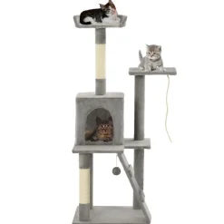 vidaXL Arbre à chat avec griffoirs en sisal 120 cm