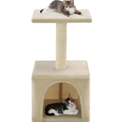 Articles Pour Animaux De Compagnie-vidaXL Arbre à chat avec griffoirs en sisal 55 cm Beige