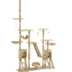 vidaXL Arbre à chat avec griffoirs en sisal 230-250 cm