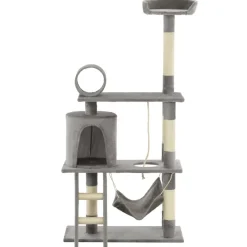vidaXL Arbre à chat avec griffoirs en sisal 140 cm