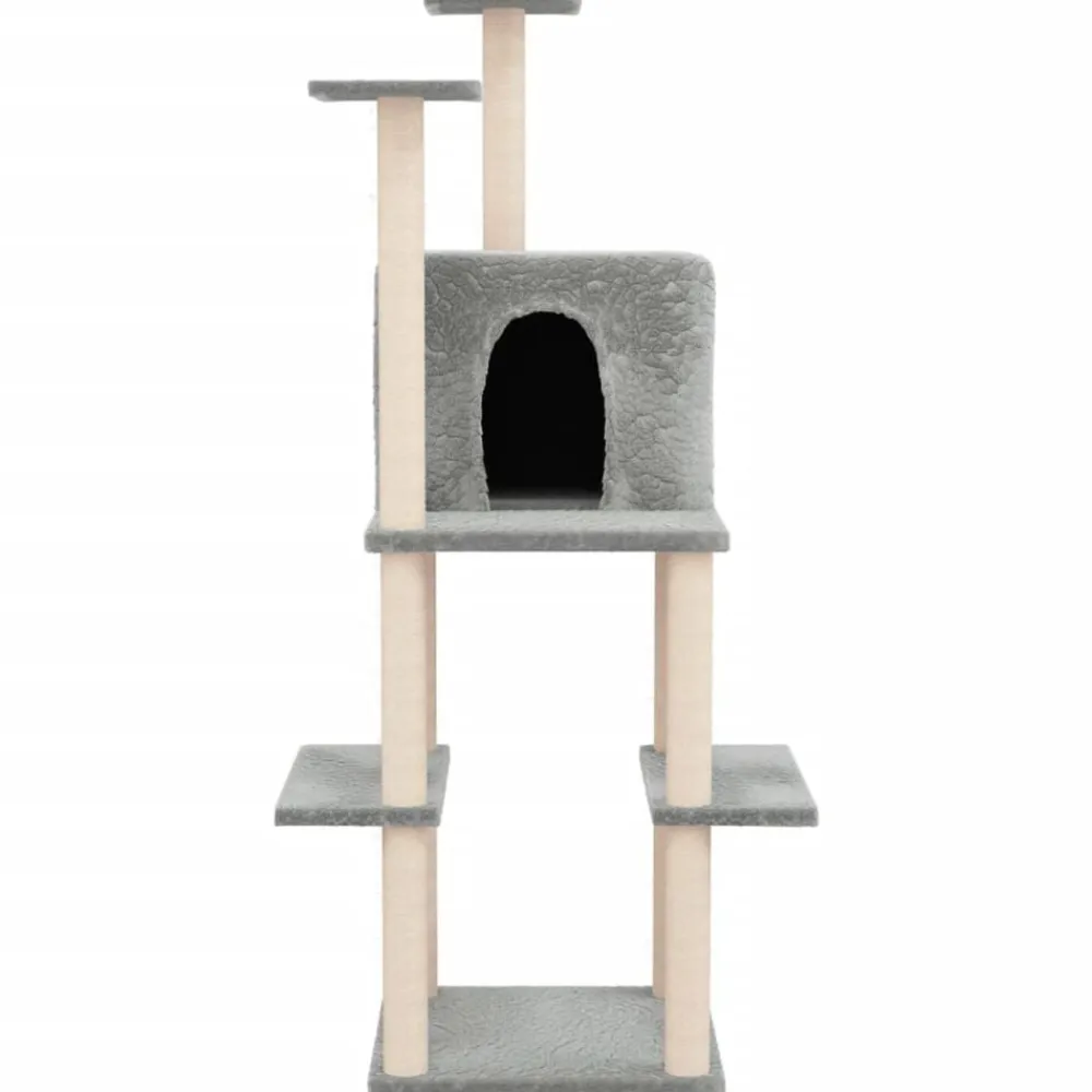 vidaXL Arbre à chat avec griffoirs en sisal 144,5 cm