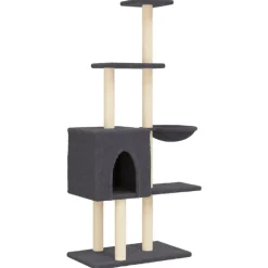 vidaXL Arbre à chat avec griffoirs en sisal 145 cm