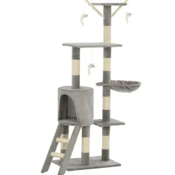 vidaXL Arbre à chat avec griffoirs en sisal 138 cm
