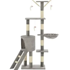 vidaXL Arbre à chat avec griffoirs en sisal 138 cm