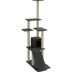 vidaXL Arbre à chat avec griffoirs en sisal 155 cm