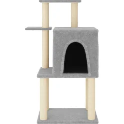 Articles Pour Animaux De Compagnie-vidaXL Arbre à chat avec griffoirs en sisal 97 cm Gris clair