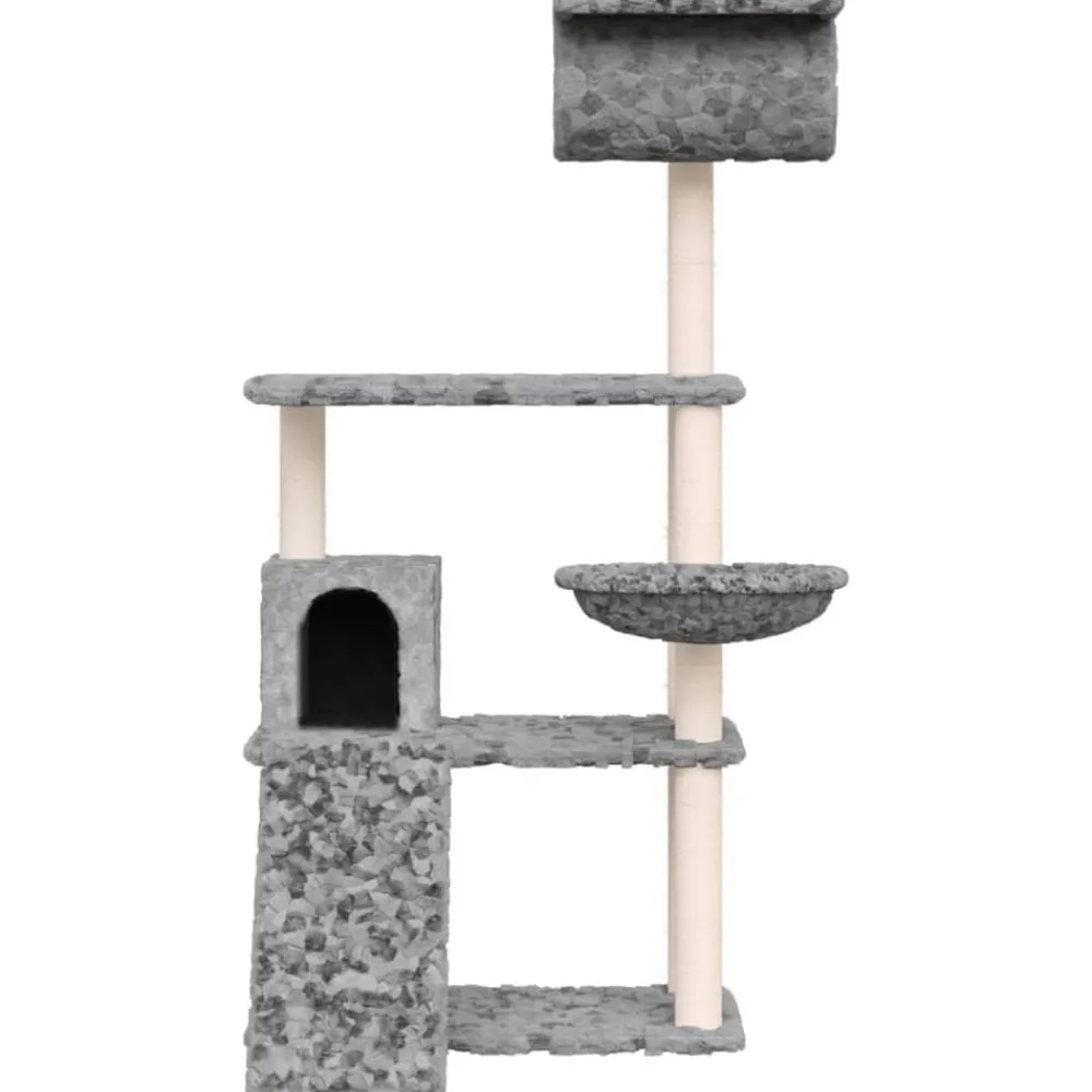 vidaXL Arbre à chat avec griffoirs en sisal 131 cm